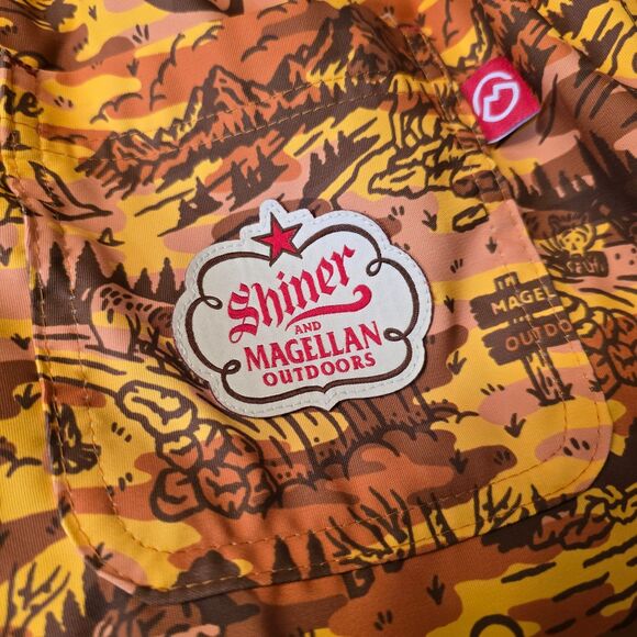 Magellan Shiner Swim Trunks Mens medium Board Shorts Printed Fish Gear - Picture 4 of 9